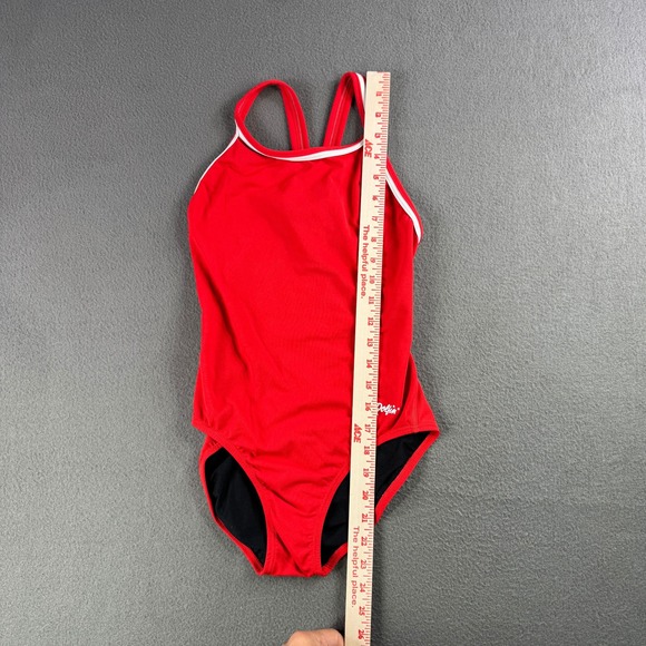 Vintage Dolfin Swimsuit S Baywatch One Piece Red Life Guard Pamela‎ Anderson - Picture 7 of 7